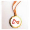 Custom Chocolate Medals White Sticker